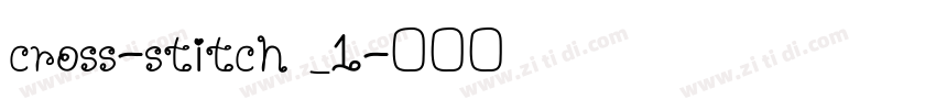 cross-stitch _1字体转换